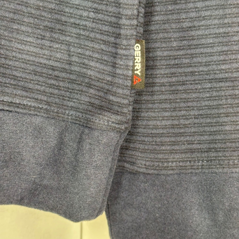 Gerry Men's Large Blue Textured Performance Crewneck Sweatshirt Pullover - Picture 7 of 11